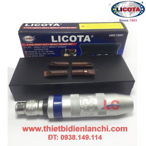 Bộ Tua Vít Đóng Tự Động 4 Mũi Licota ABD-73001