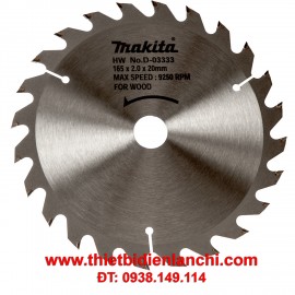 Đĩa cắt 24 lưỡi xoắn Makita D-03333 165 x 20 mm