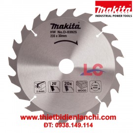 Lưỡi cưa gỗ hợp kim Makita D-03925 (235 x 30 x 20T)