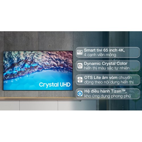 Smart Tivi Samsung 4K Crystal UHD 65 inch UA65BU8500